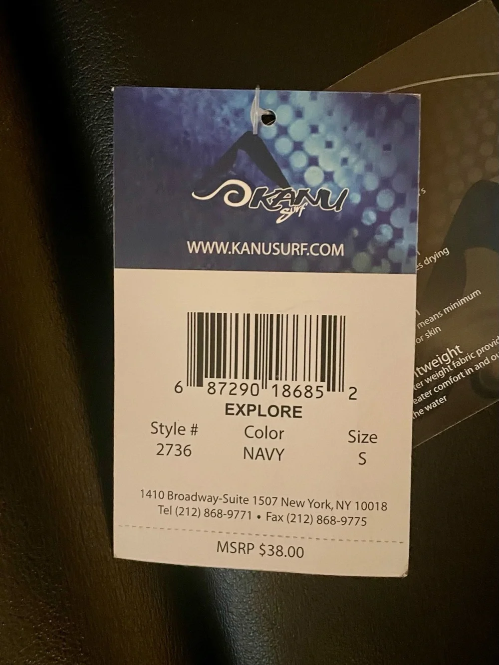 Kanu Surf Blue Tropical Floral Print Swim Trunks New